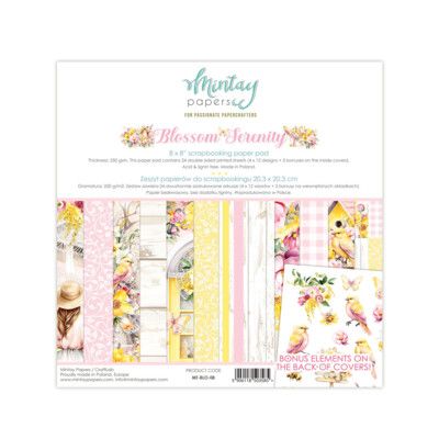 8x8 Paper Pad - Blossom Serenity Collection