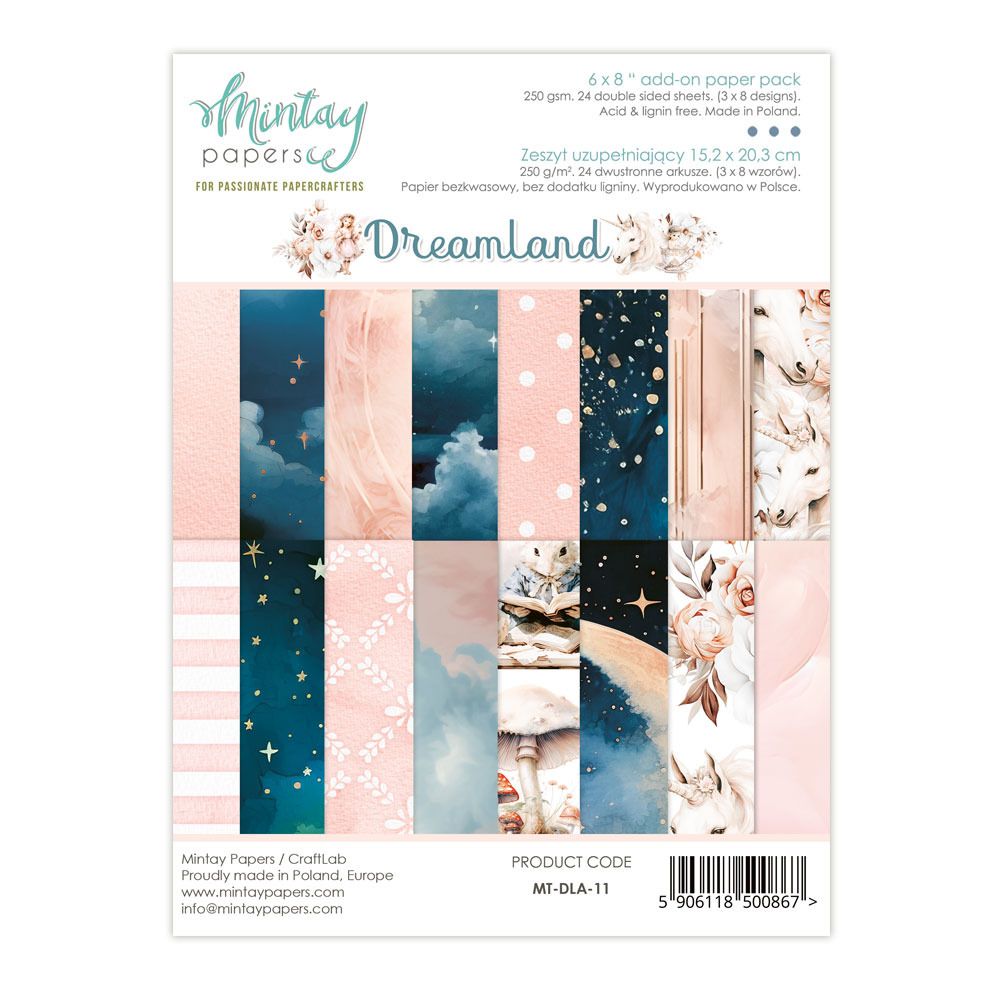 6x8 Add-on Paper Pad - Dreamland Collection