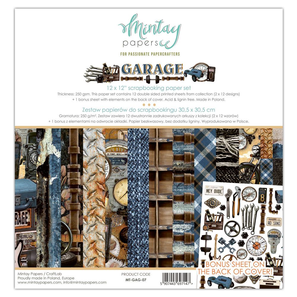 12x12 Paper Set - Garage Collection