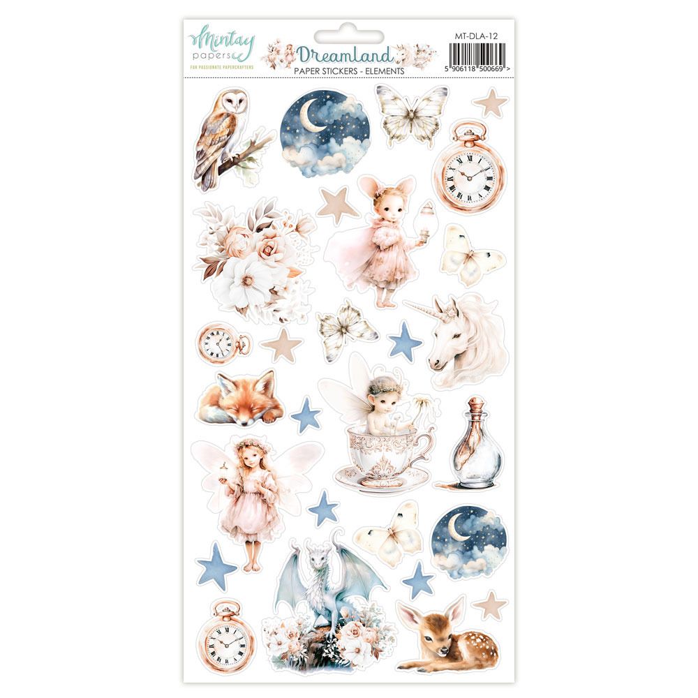 6x12 Elements Paper Stickers - Dreamland Collection