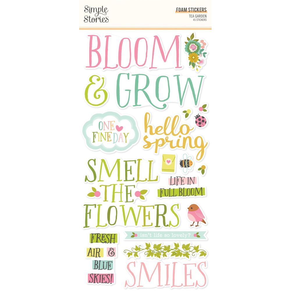 Foam Stickers - Tea Garden Collection