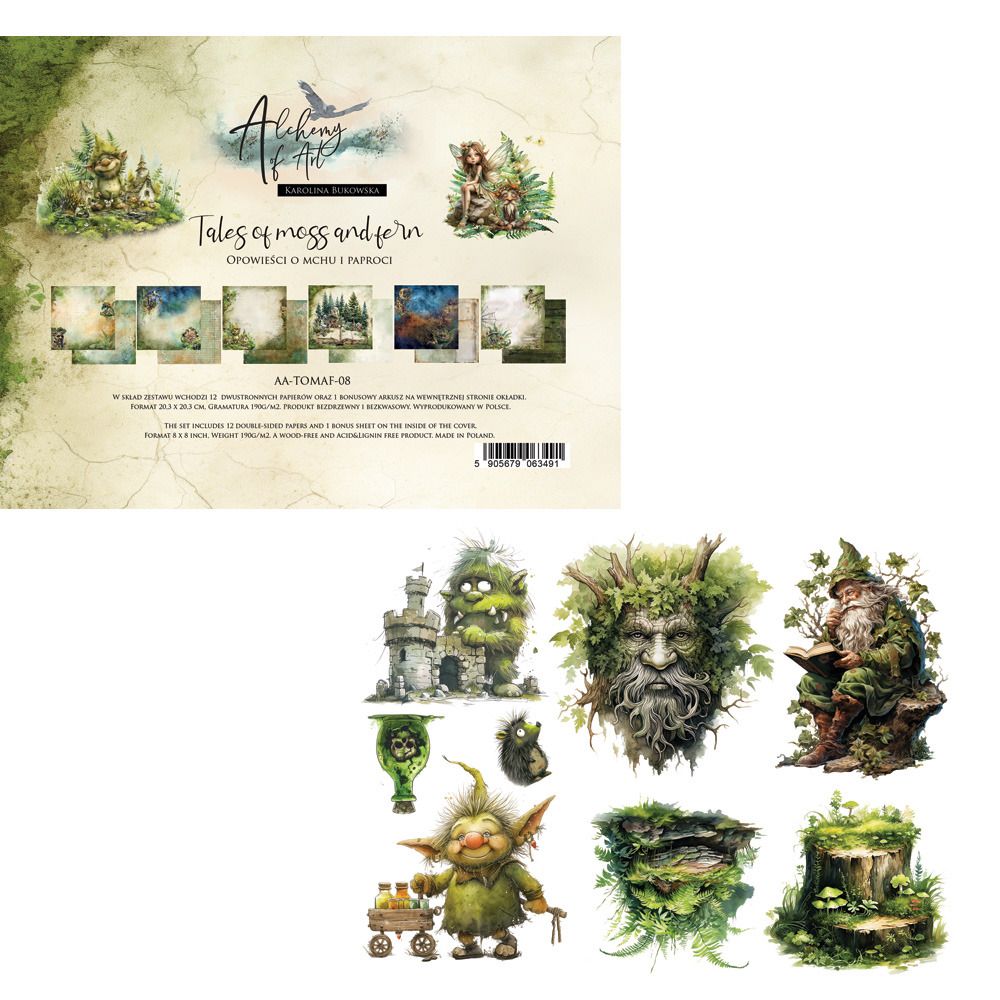 8x8 Paper Collection - Tales of Moss and Fern Collection