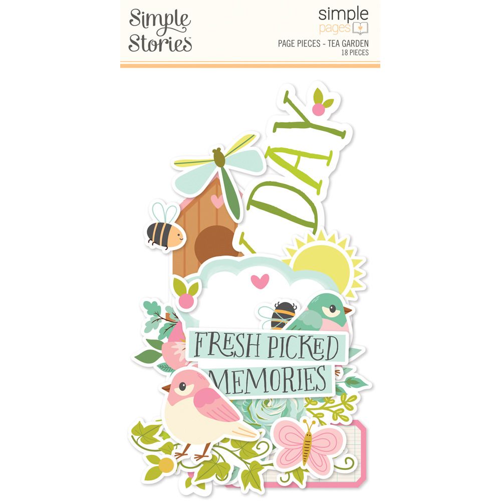 Simple Pages Page Pieces - Tea Garden Collection