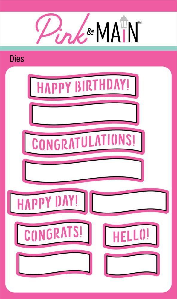 Fun Sentiment Banners Set 3 - Die Set