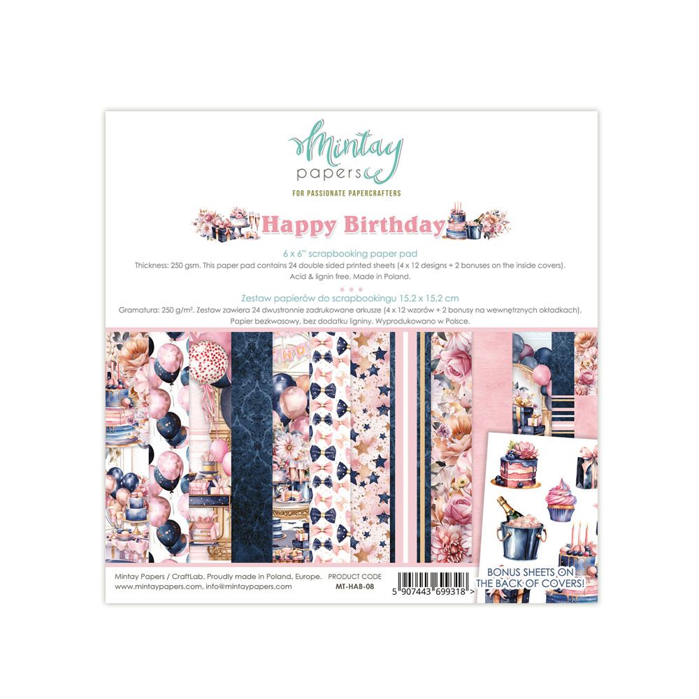 6x6 Paper Pad - Happy Birthday Collection