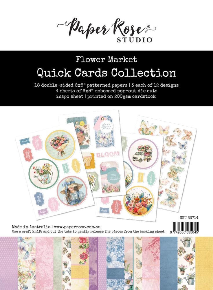 6x8 Quick Cards Collection - Flower Shoppe Collection