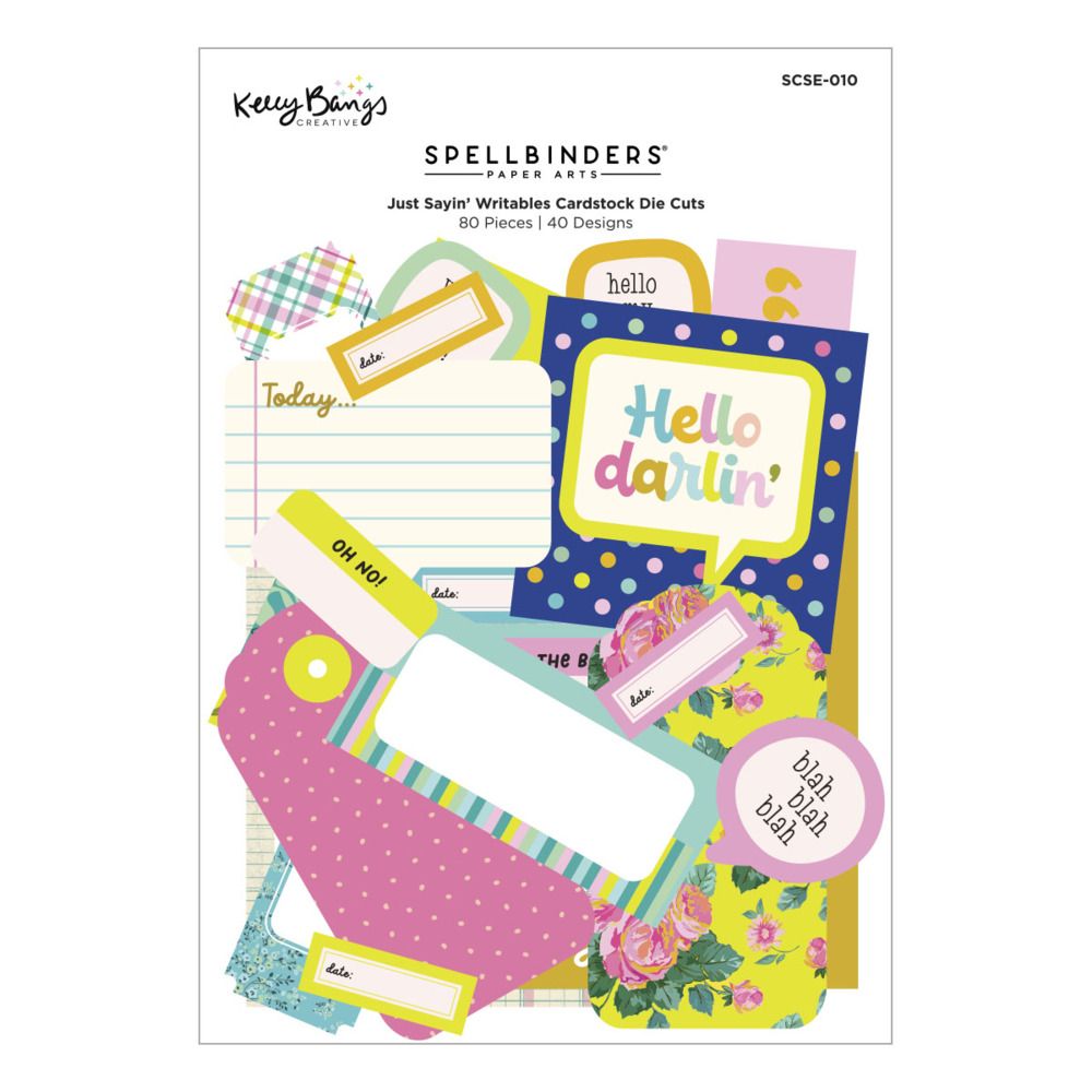 Writeables Cardstock Die Cuts - Just Sayin&#39; Collection