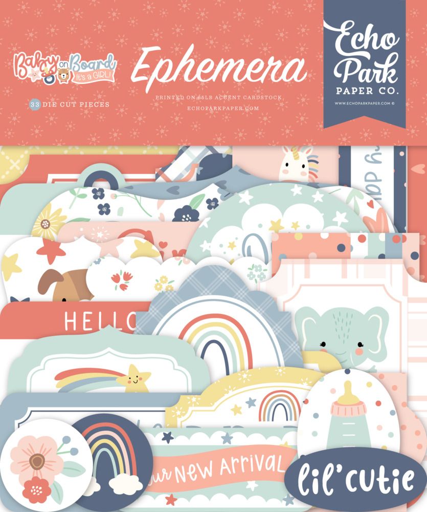 Ephemera - Baby on Board Girl Collection