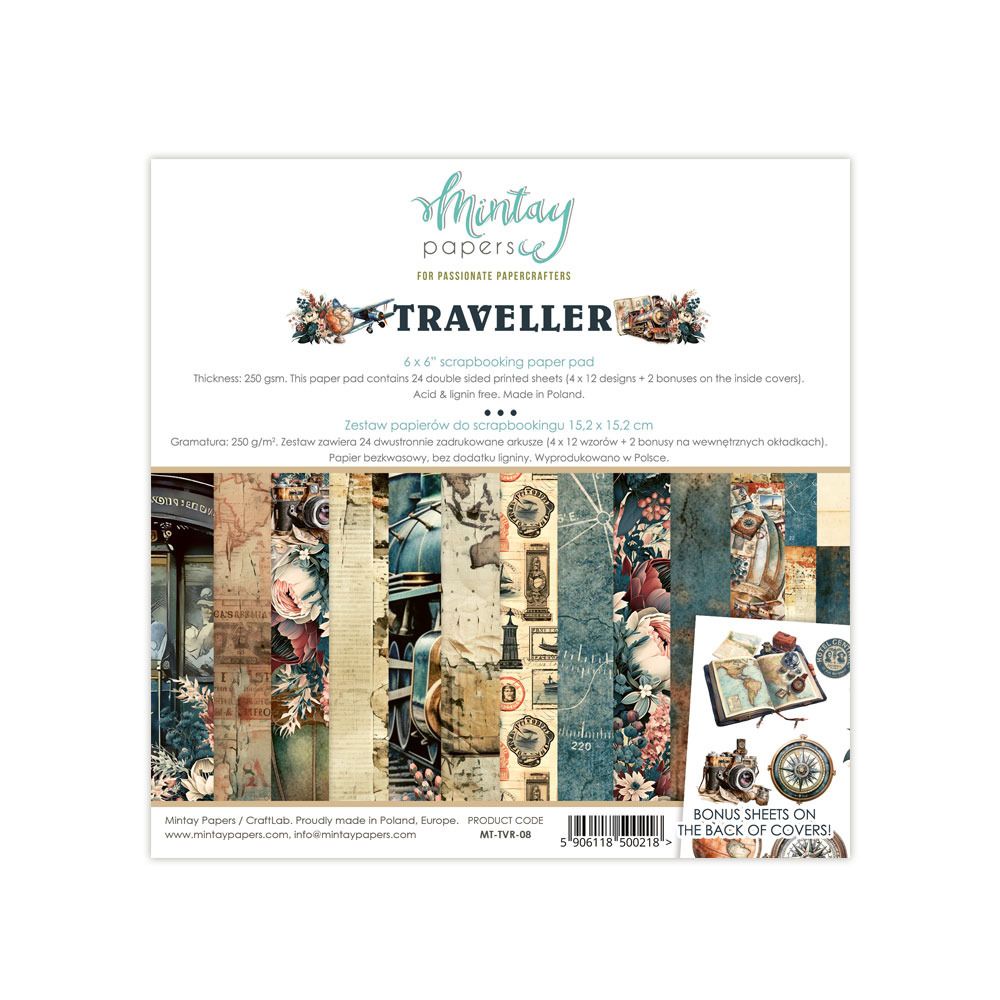 6x6 Paper Pad - Traveller Collection