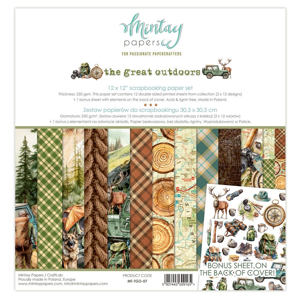 12x12 Paper Set - The Great Outdoors Collection