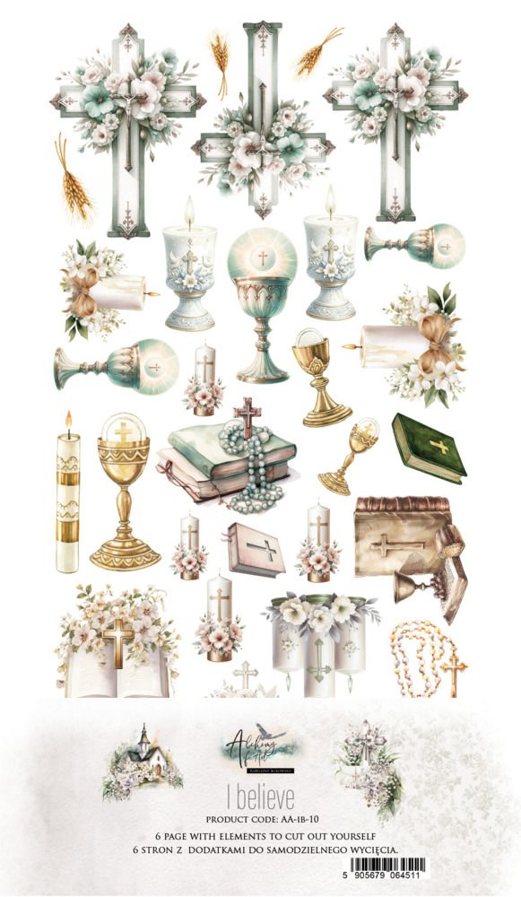 6x12 Extras Paper Set  - I Believe Collection