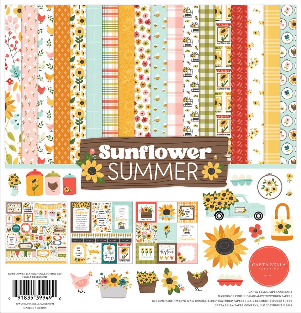 12x12 Collection Kit - Sunflower Summer Collection