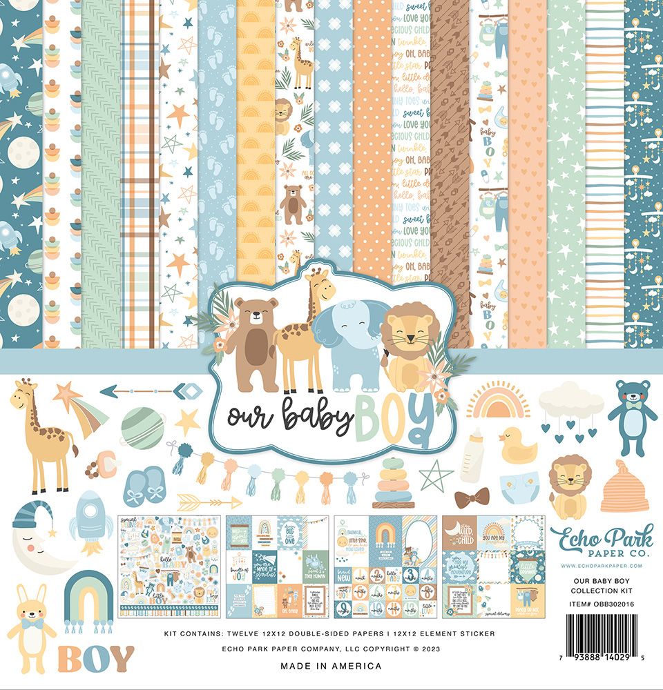 12x12 Collection Kit - Our Baby Boy Collection