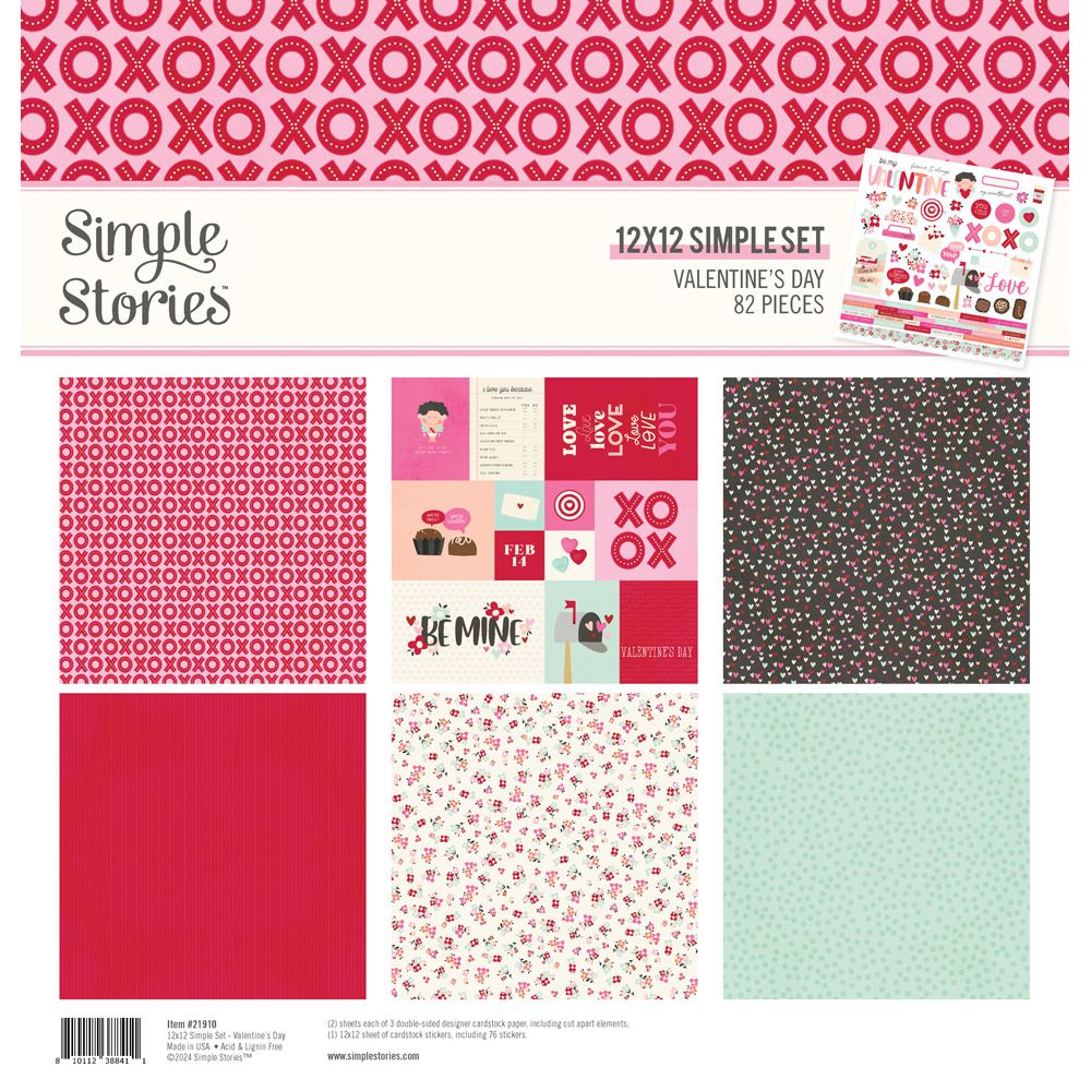 12x12 Simple Set - Valentine&#39;s Day Collection