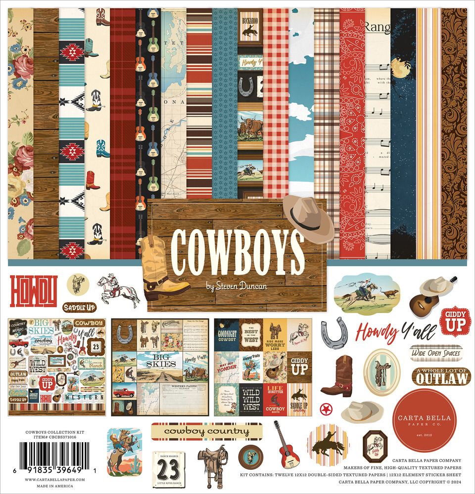 12x12 Collection Kit - Cowboys Collection