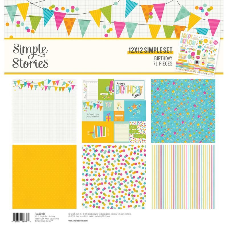 12x12 Simple Set - Birthday Collection