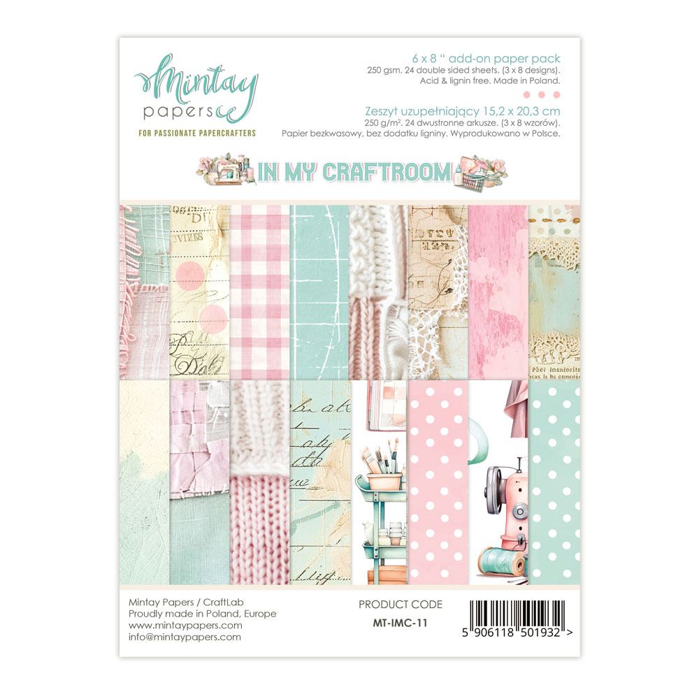 6x8 Add-on Paper Pad - In My Craftroom Collection