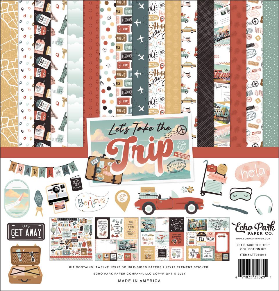 12x12 Collection Kit - Let&#39;s Take The Trip Collection