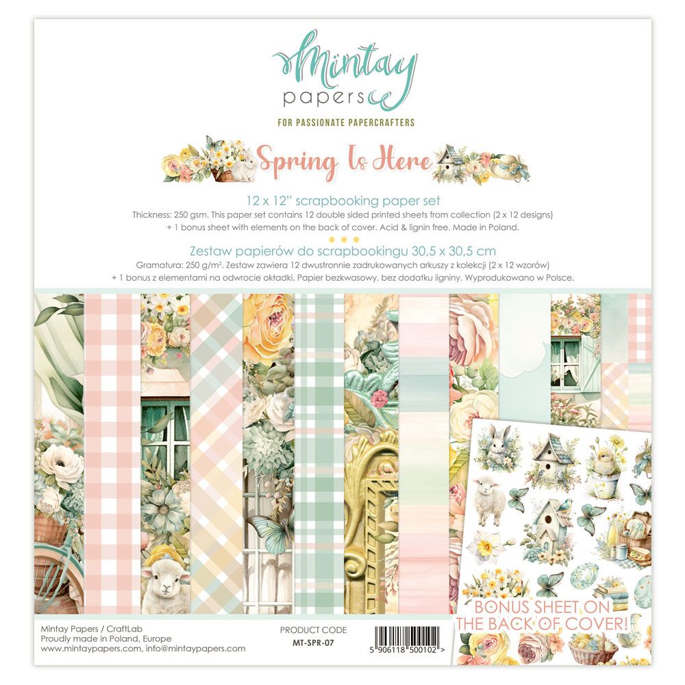 12x12 Paper Set - Spring Is Here Collection