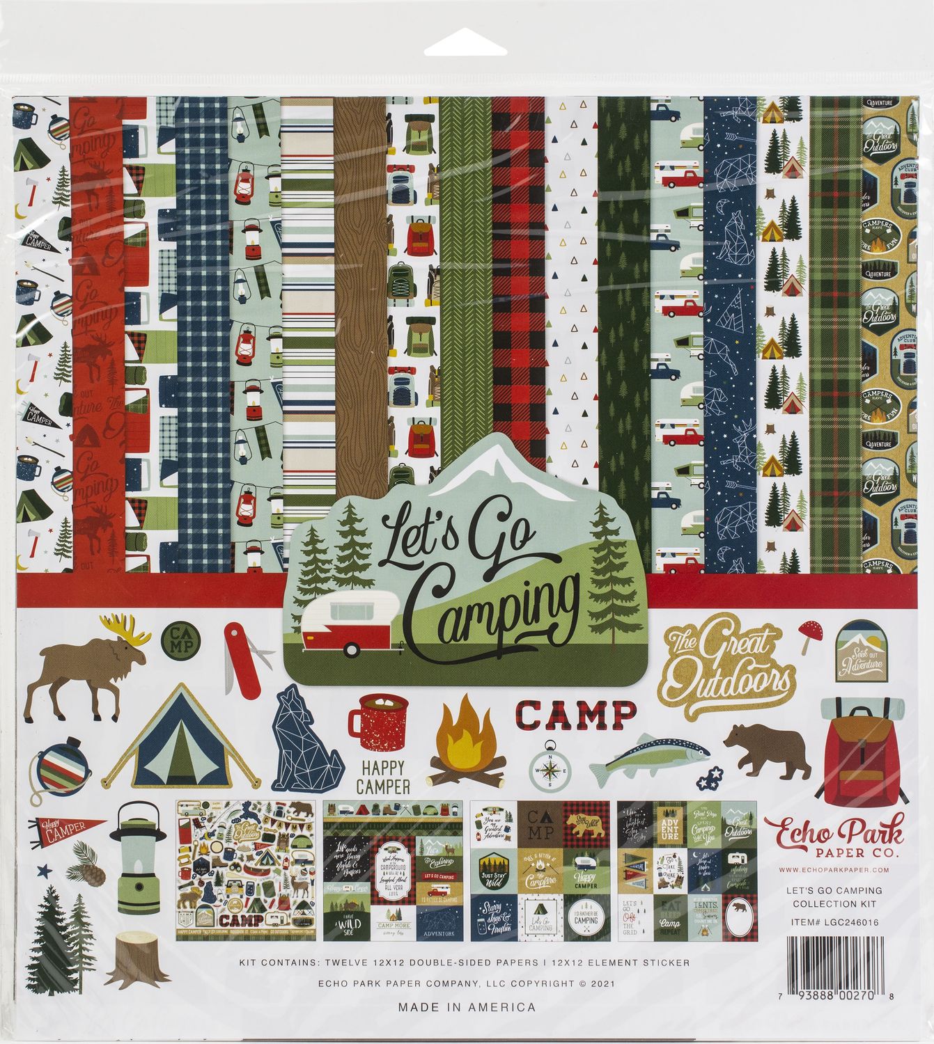 12x12 Collection Kit - Let&#39;s Go Camping Collection