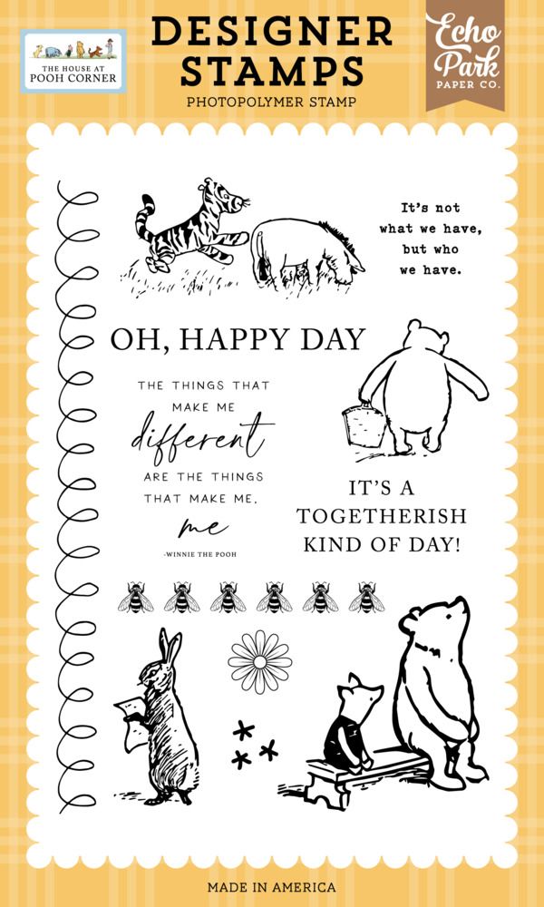 Stamp Set - Who We Have - The House at Pooh Corner Collection