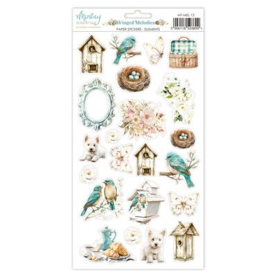 6x12 Paper Stickers - Elements - Winged Melodies Collection