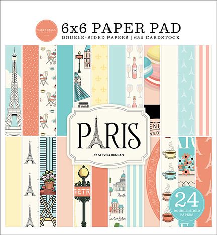 6x6 Paper Pad - Paris Collection