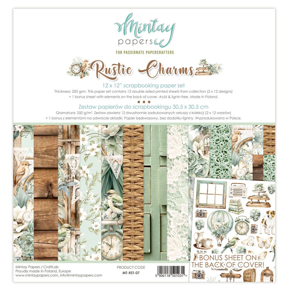 12x12 Paper Set - Rustic Charms Collection