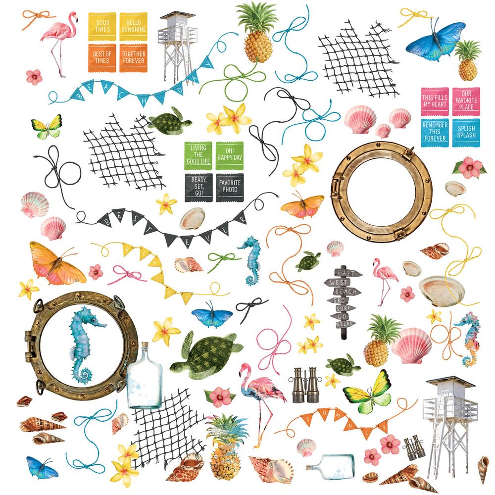 General Laser Cut Elements - Vintage Artistry Sunburst Collection