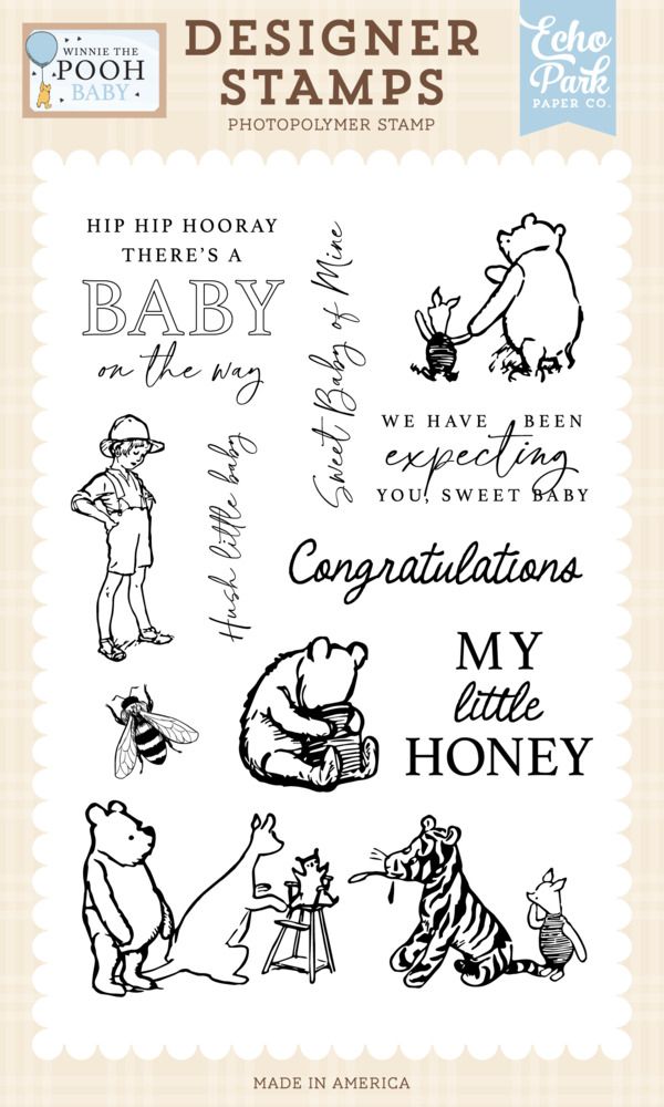 Stamp Set - My Little Honey - Winnie the Pooh Baby Collection