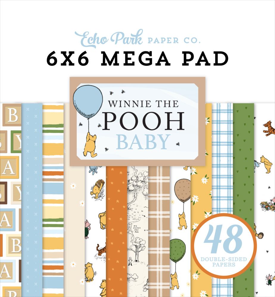 6x6 Mega Paper Pad - Winnie the Pooh Baby Collection