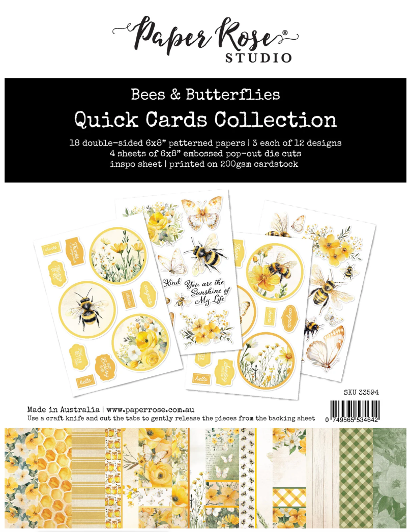 Quick Cards Kit - Bees &amp; Butterflies Collection