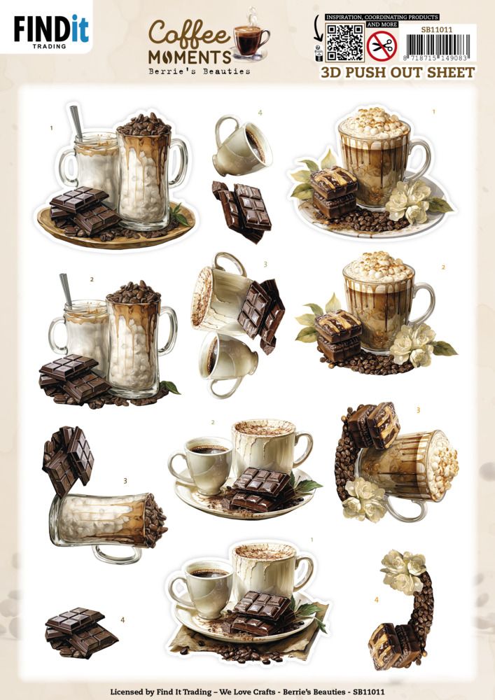 Cacao - 3D Push Out - Coffee Moments Collection