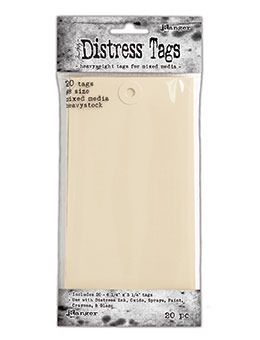 #8 Tags - Distress Mixed Media Heavystock - 20 pack