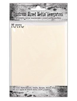 4.25x5.5 - Distress Mixed Media Heavystock - 20 Pack