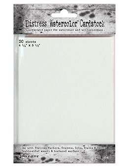 4.25x5.5 - Distress Watercolor Cardstock - 20 Pack