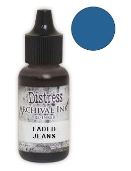 Faded Jeans - Distress Archival Ink - Re-inker