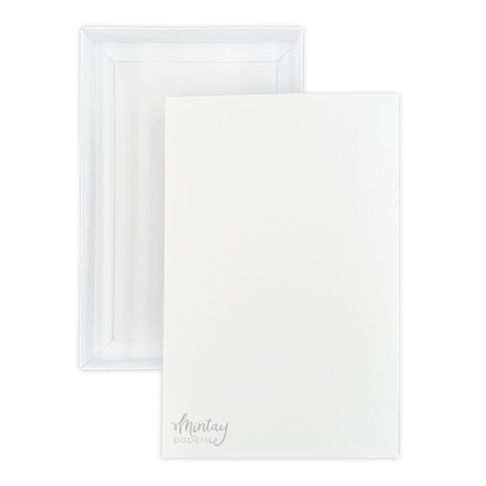 Rectangle 2 - Card Box Base - White - Basic Collection