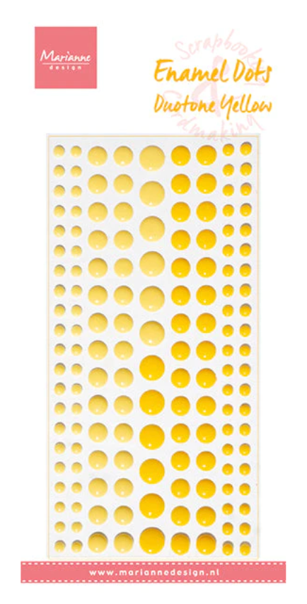 Duotone Yellow - Enamel Dots