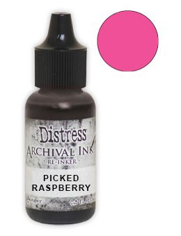 Picked Raspberry - Distress Archival Ink - Re-inker