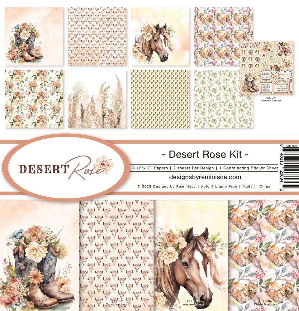 12x12 Collection Kit - Desert Rose Collection