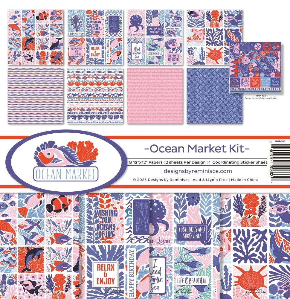 12x12 Collection Kit - Ocean Market Collection