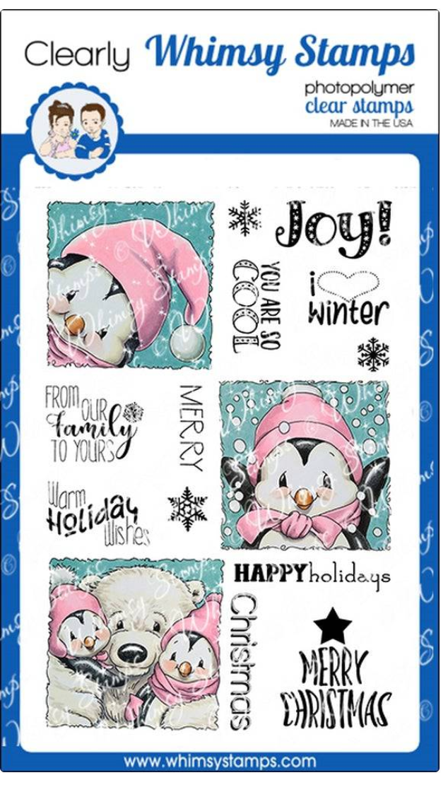 Penguin Holiday Squares - Stamp Set