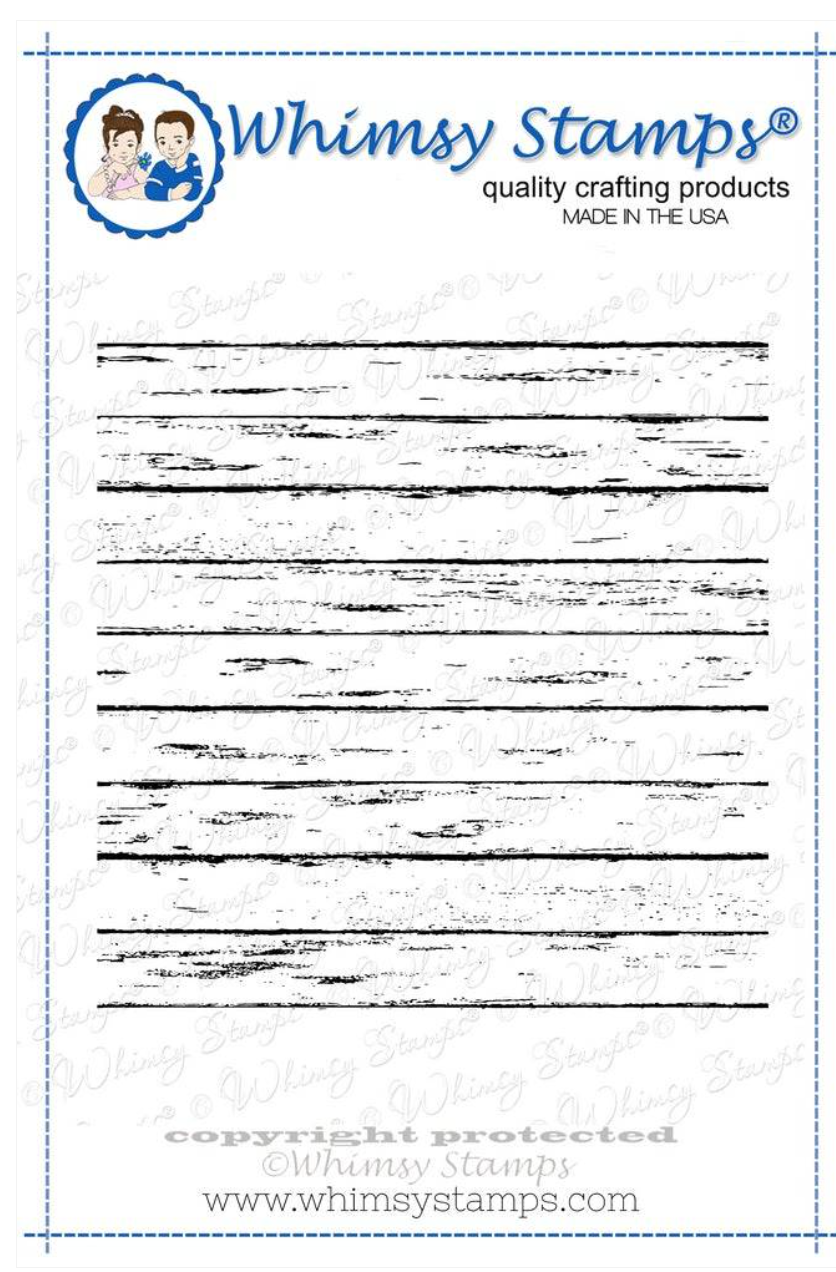 Farmhouse Shiplap - Background Rubber Cling Stamp