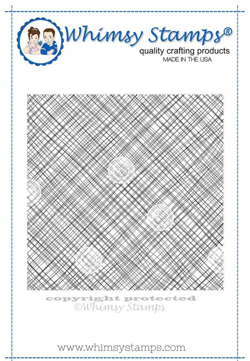 Messy Mesh Background - Background Rubber Cling Stamp