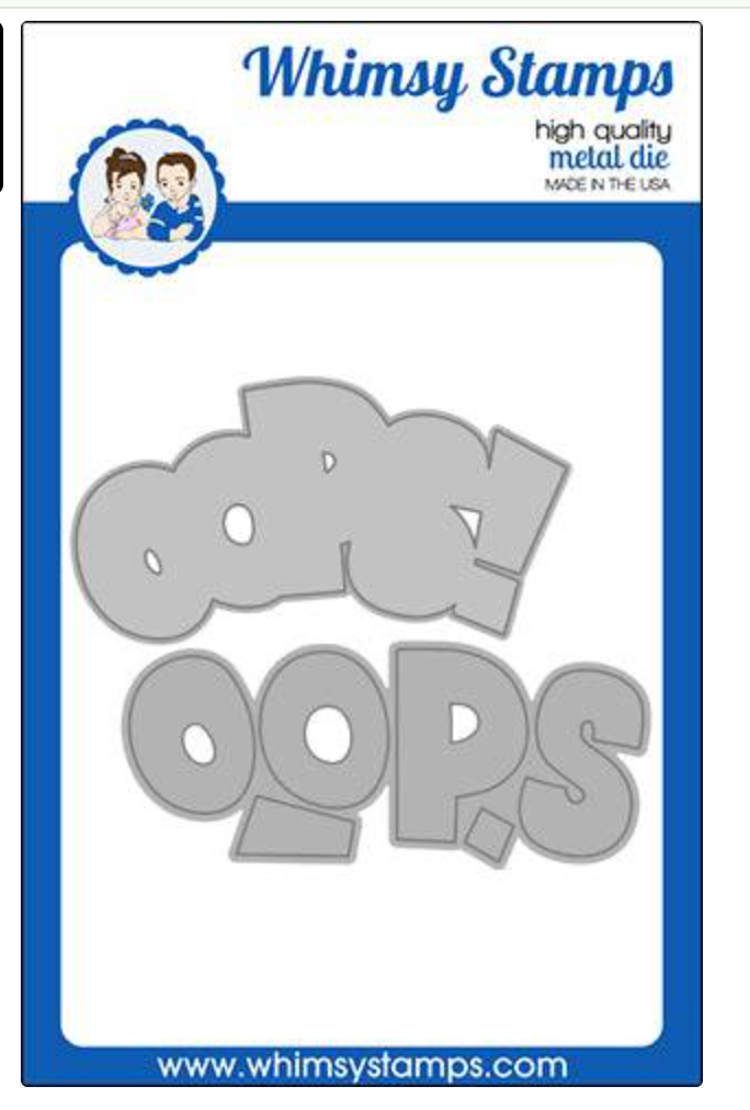 Oops! - Word and Shadow Die Set