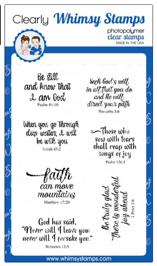 Stained Glass Scripture Sentiments - Stamp Set