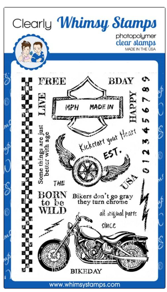 Biker Kickstart My Heart - Stamp Set