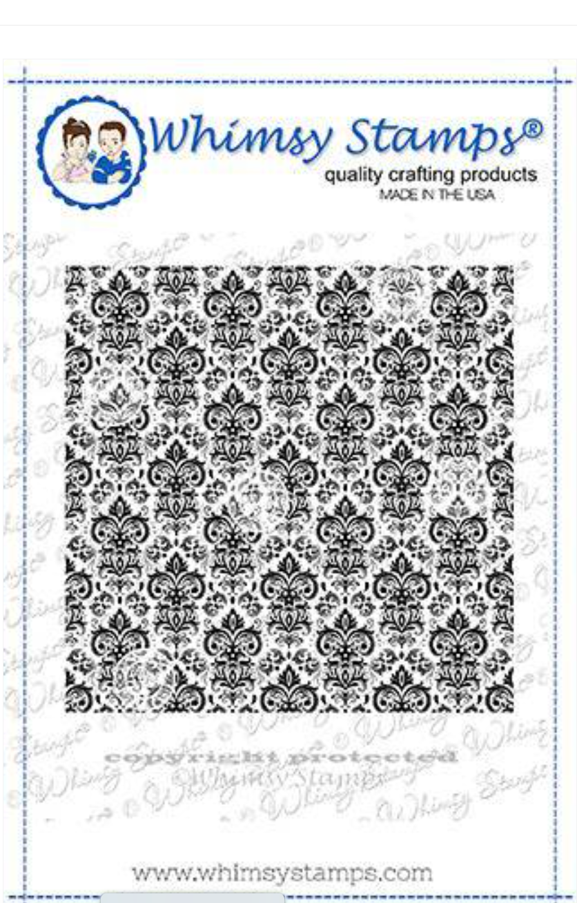 Vintage Wallpaper - Background Rubber Cling Stamp