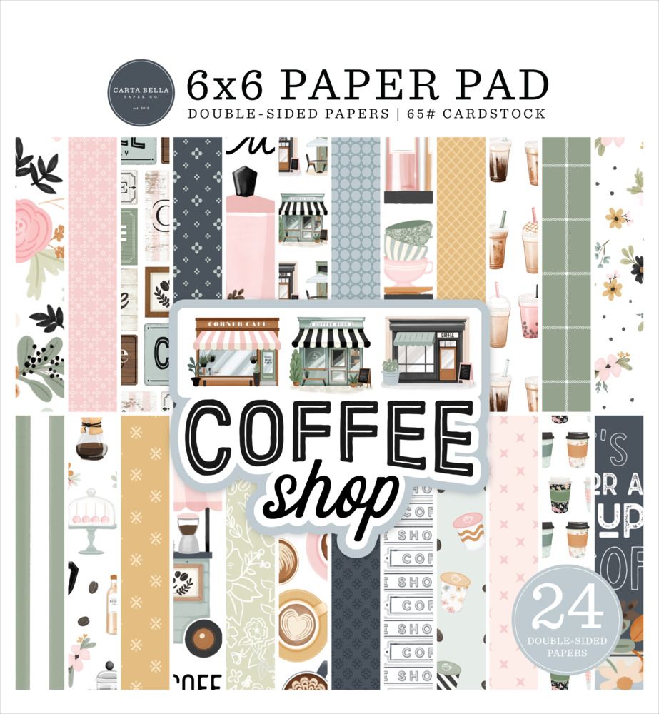 6x6 Paper Pad - Coffee Shop Collection